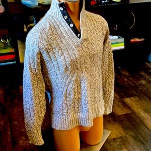 Banana Republic Cable Knit Henley Pullover